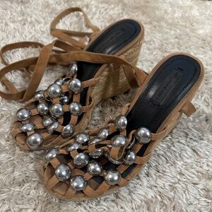Alexander Wang Taylor studded wedges